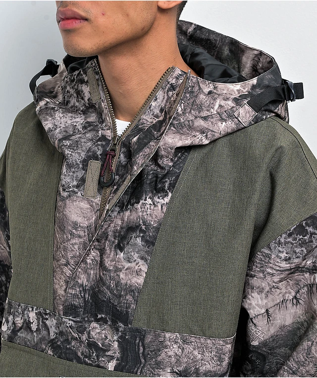 DC x Mossy Oak 43 Bottomland Camo Anorak Snowboarding Jacket