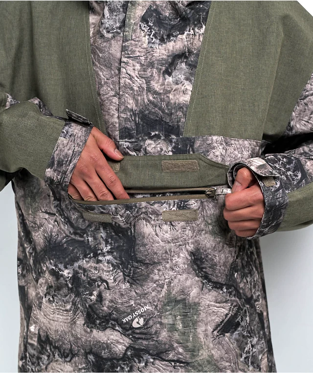 DC x Mossy Oak 43 Bottomland Camo Anorak Snowboarding Jacket
