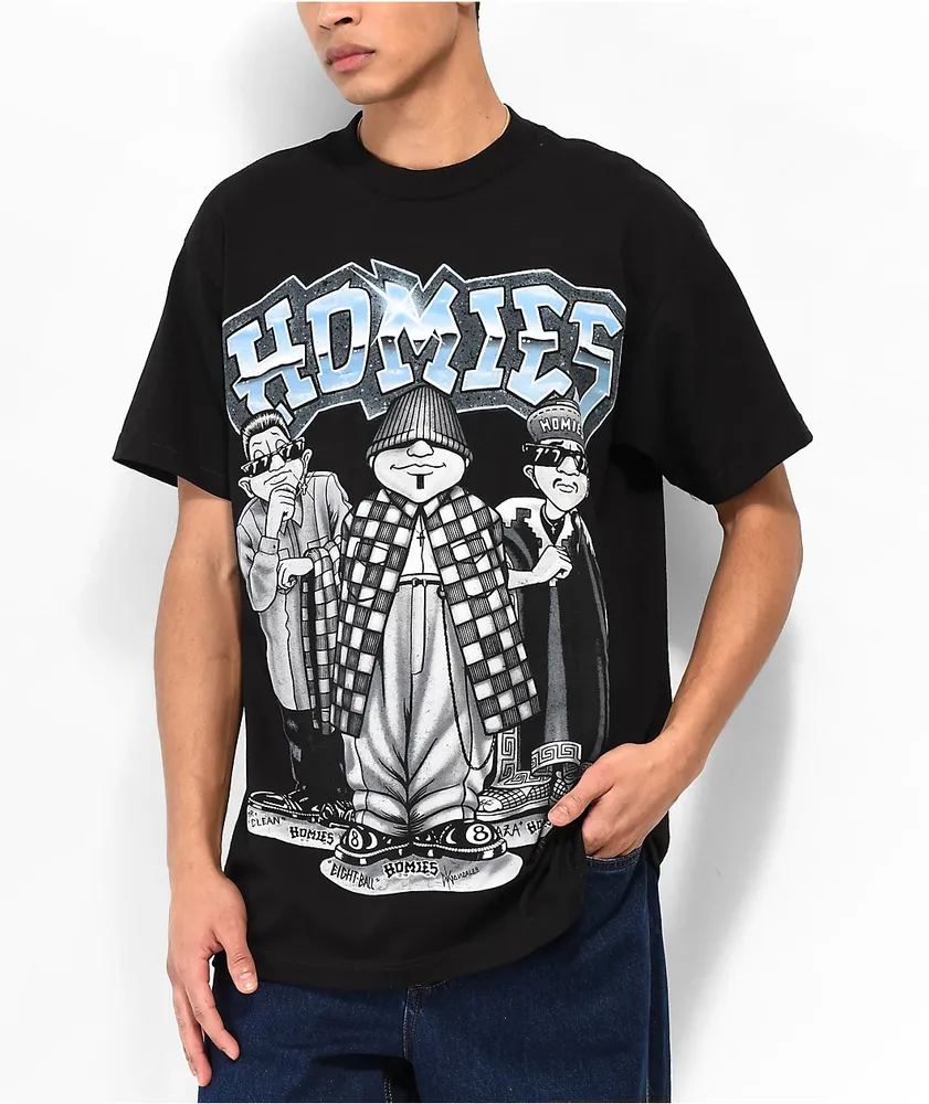 DGA Eightball Trio Homies Black T-Shirt | CoolSprings Galleria