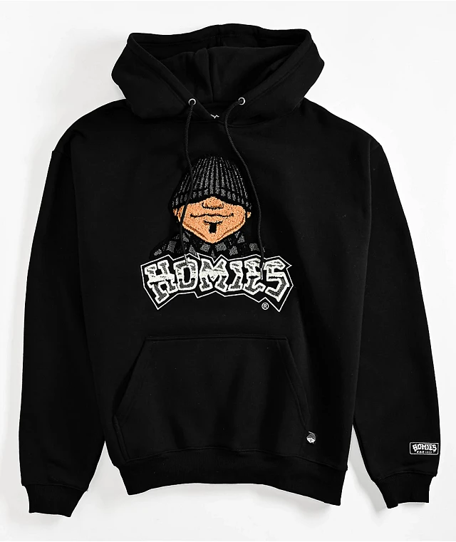 DGA Homies Patch Black Hoodie | Arden Fair