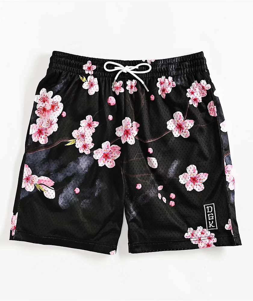 DGK Blossom Black Mesh Shorts | MainPlace Mall