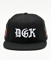 DGK Crazy Life Black Snapback Hat | Arden Fair