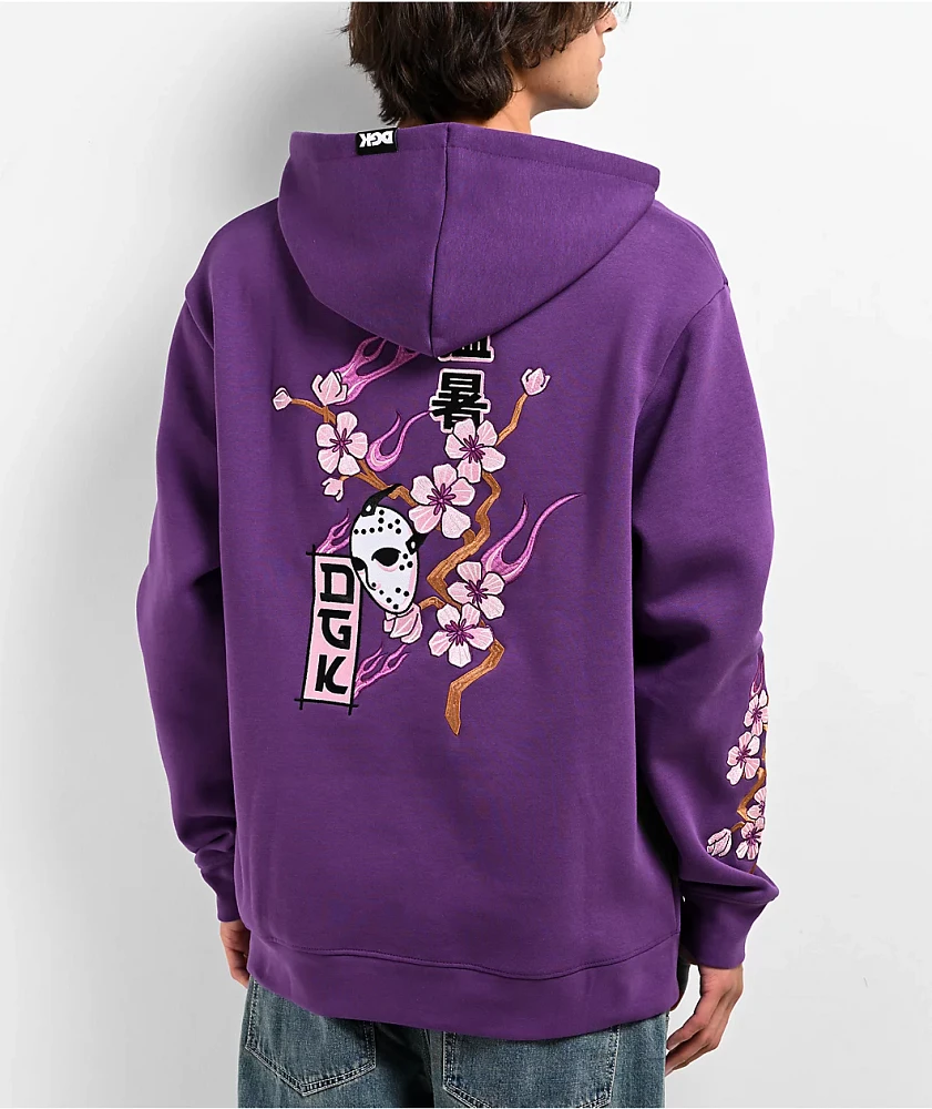 DGK Fire Blossom Purple Hoodie | Liberty Center