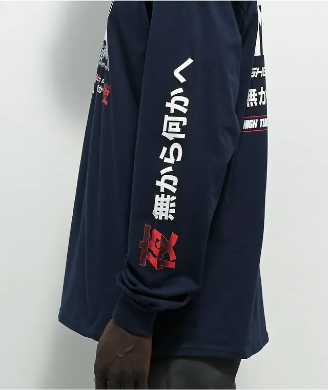 DGK Ghetto Spec Navy Long Sleeve T-Shirt at Hamilton Place in