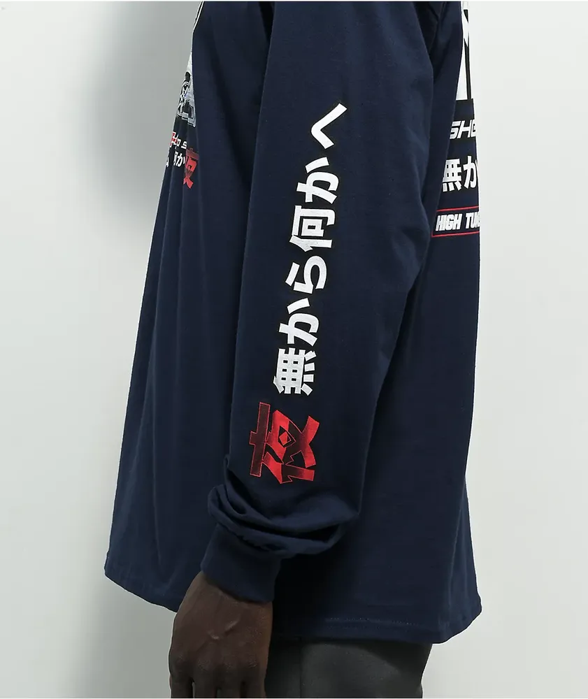 DGK Ghetto Spec Navy Long Sleeve T-Shirt at Hamilton Place in