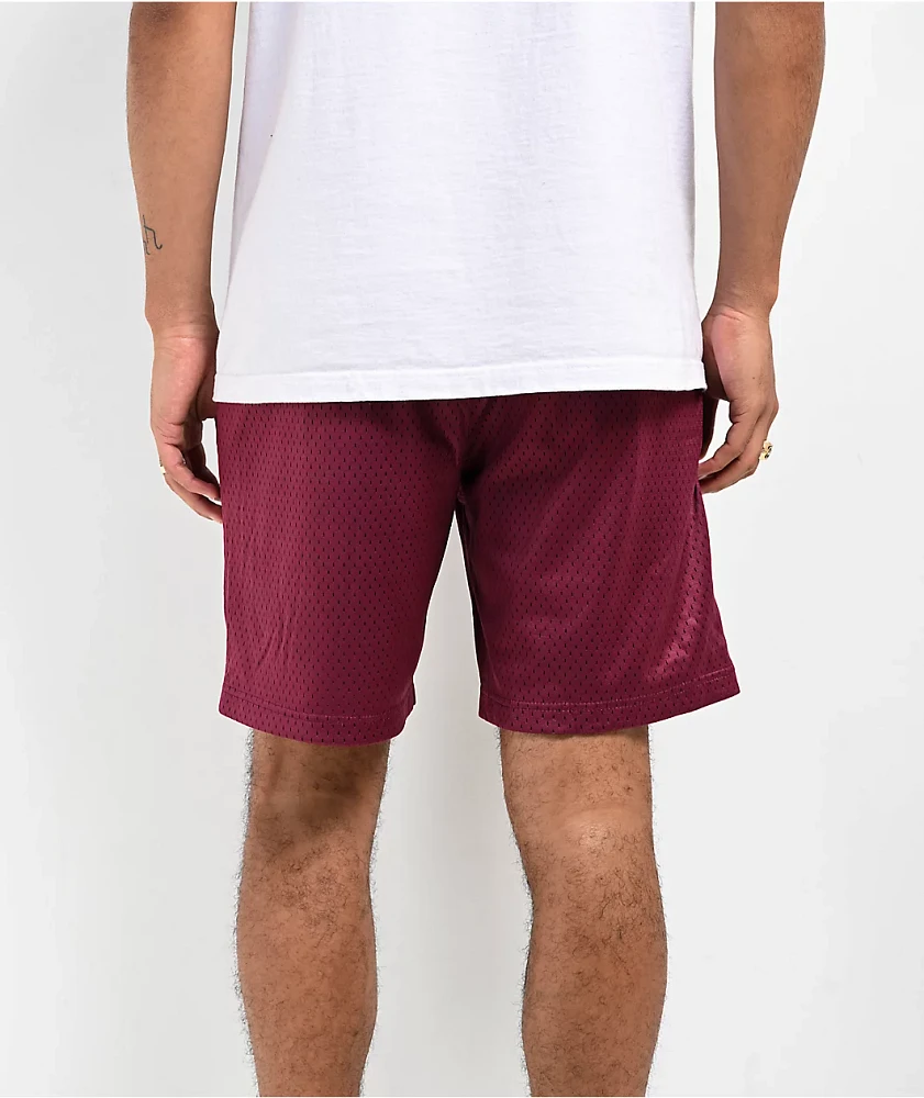 DGK Guadalupe Burgundy Mesh Shorts | MainPlace Mall