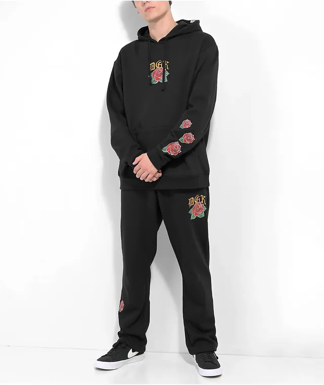 DGK Guadalupe Embroidered Black Hoodie Willowbrook Shopping Centre
