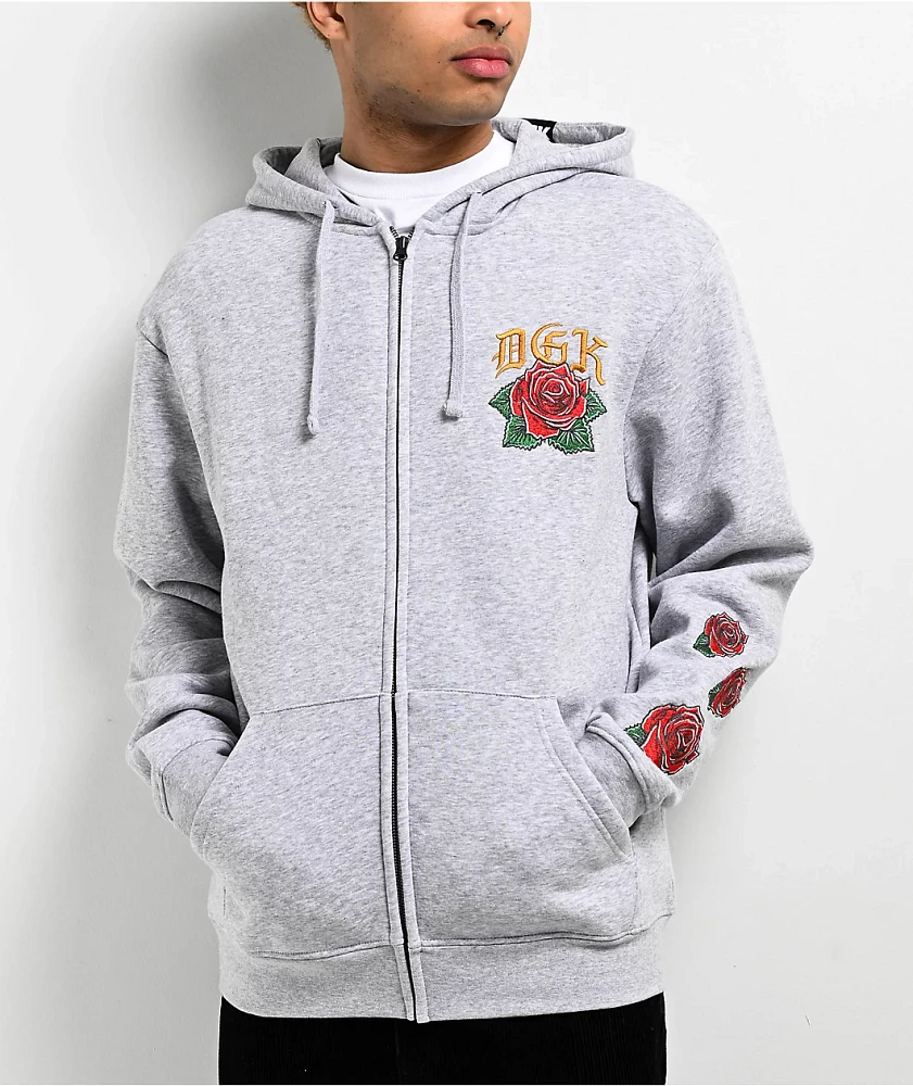 DGK Guadalupe Grey Zip Hoodie at CoolSprings Galleria in Franklin, TN