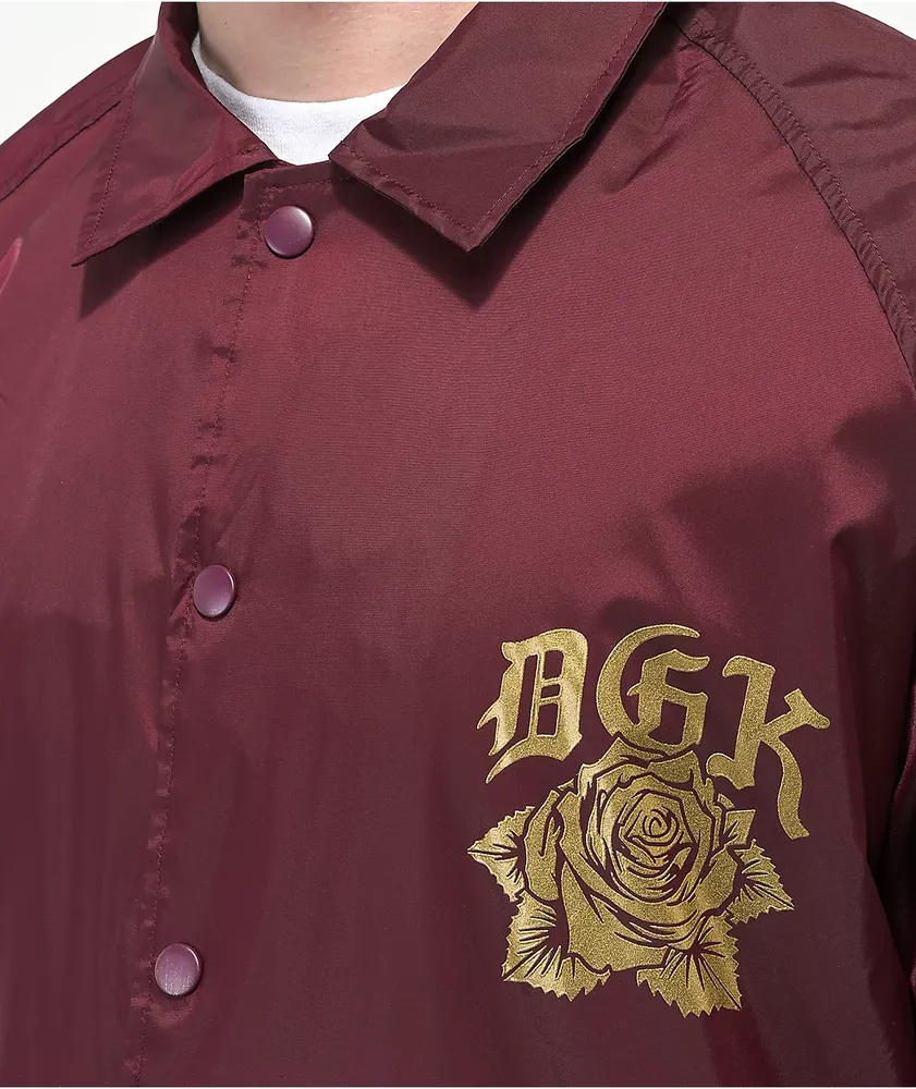 Maroon on sale coaches jacket