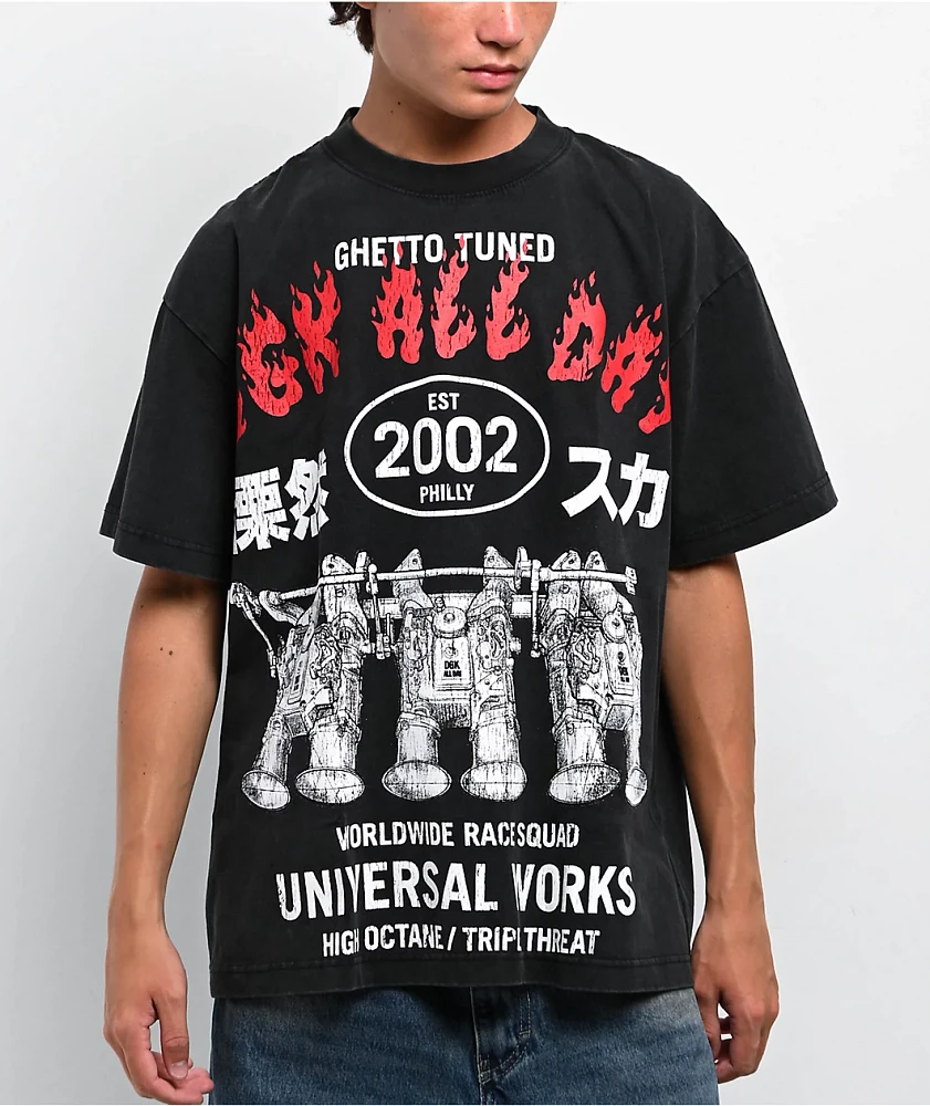 DGK Hakosuka Heavyweight Black Wash T-Shirt | Arden Fair