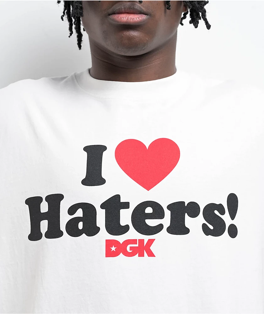 DGK I Love Haters Heavyweight White T-Shirt at Hamilton Place in