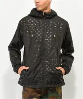 MCM★素敵！Black Reflective Monogram Windbreaker Jacket MCM Women's Black Reflective Monogram Windbreaker Jacket S