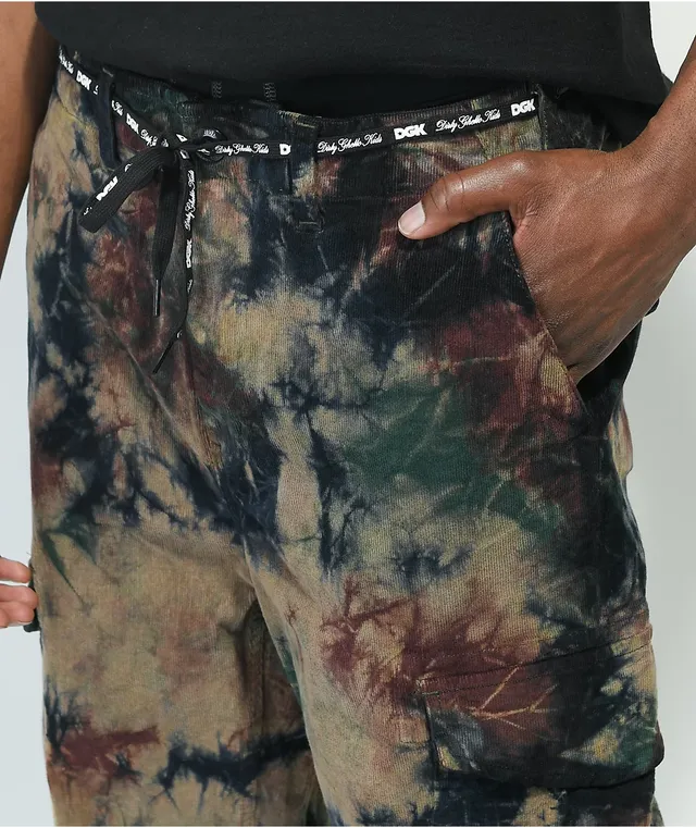 Tie dye cargo shorts 2025