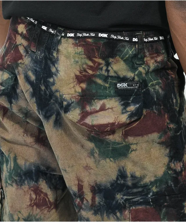 DGK O.G.S Green Tie Dye Camo Cargo Pants Hamilton Place