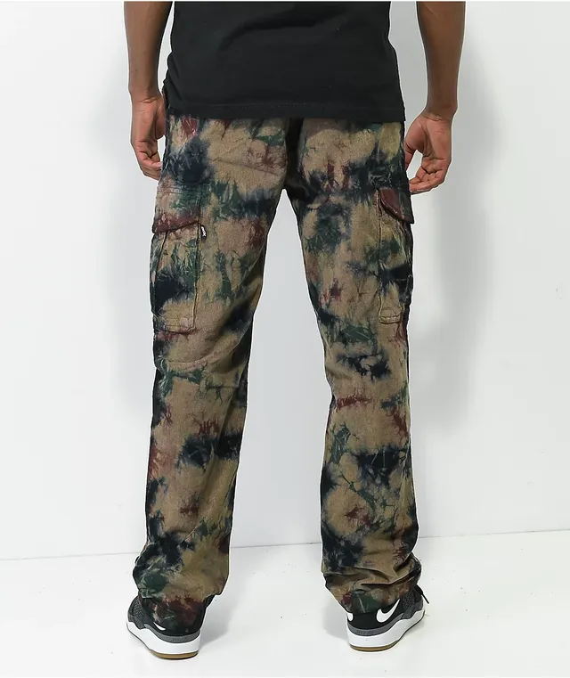 DGK O.G.S Green Tie Dye Camo Cargo Pants