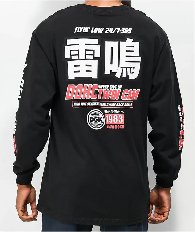 DGK Tuner 2.0 Black Long Sleeve T Shirt Hamilton Place
