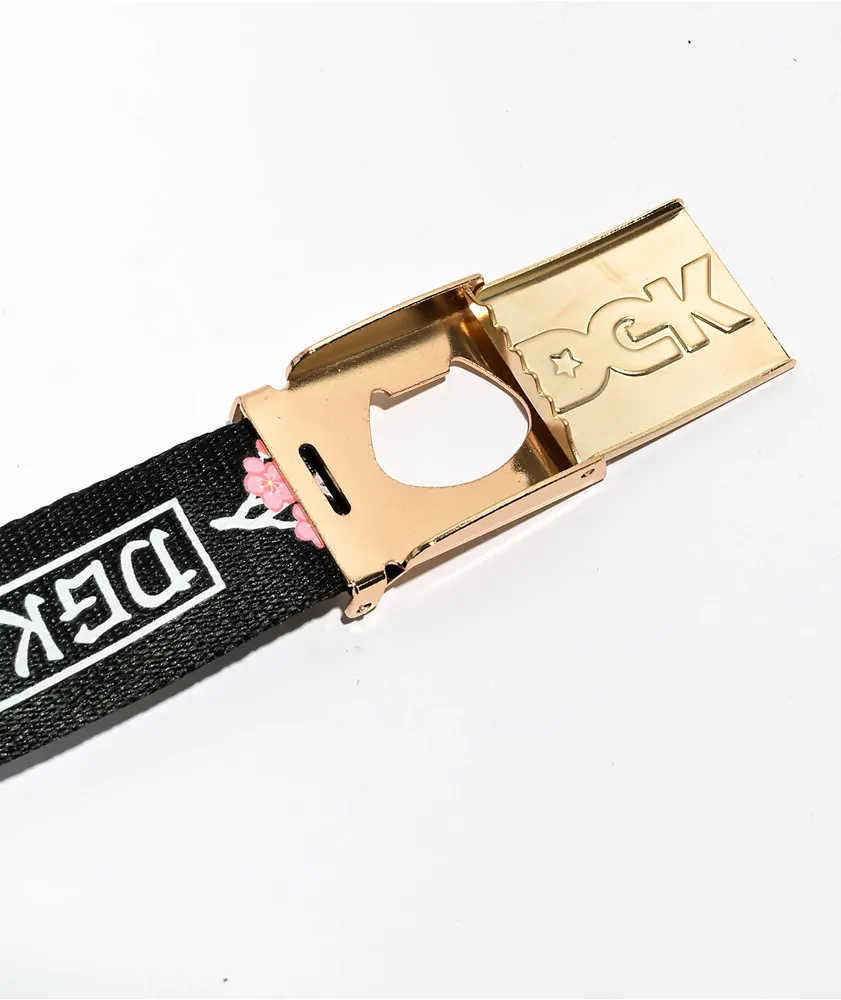 DGK Zen Blossom Black Web Belt | Arden Fair