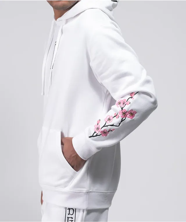 Off white hot sale hoodie cherry blossom