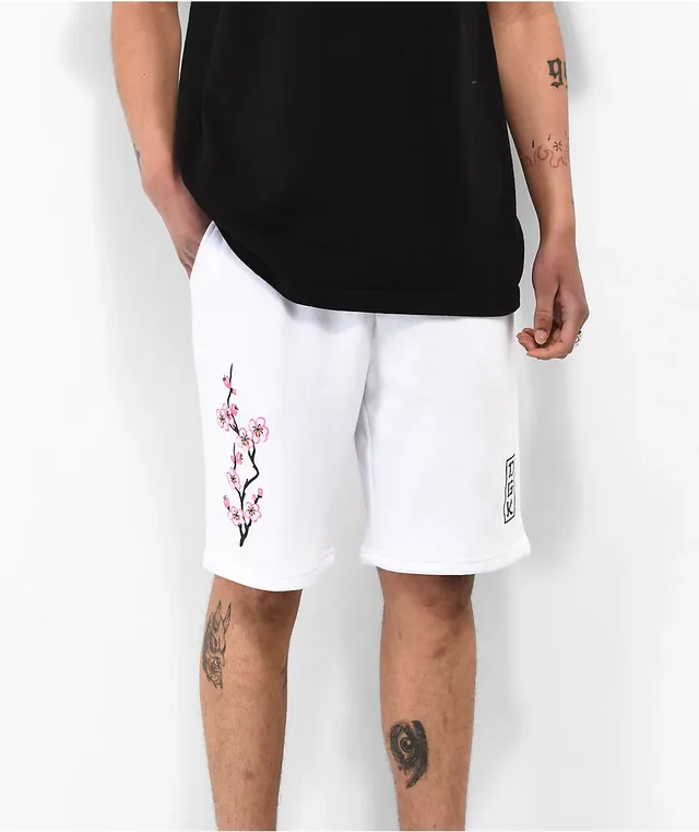 DGK Zen White Sweat Shorts | Mission Valley