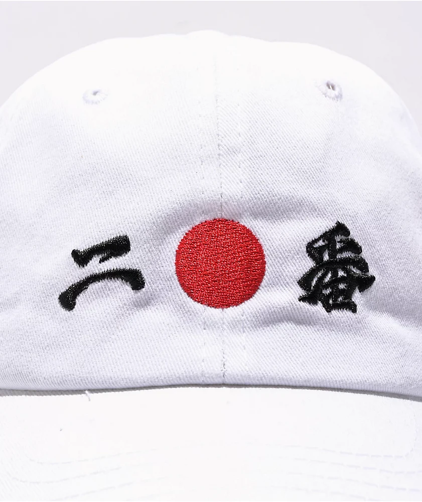 DGK x Afro Samurai Niban White Strapback Hat at Hamilton Place in