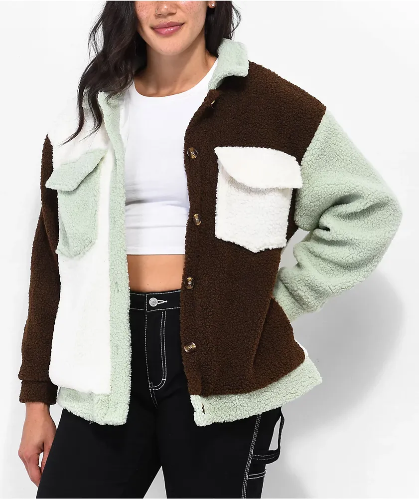 Borg jacket womens shop