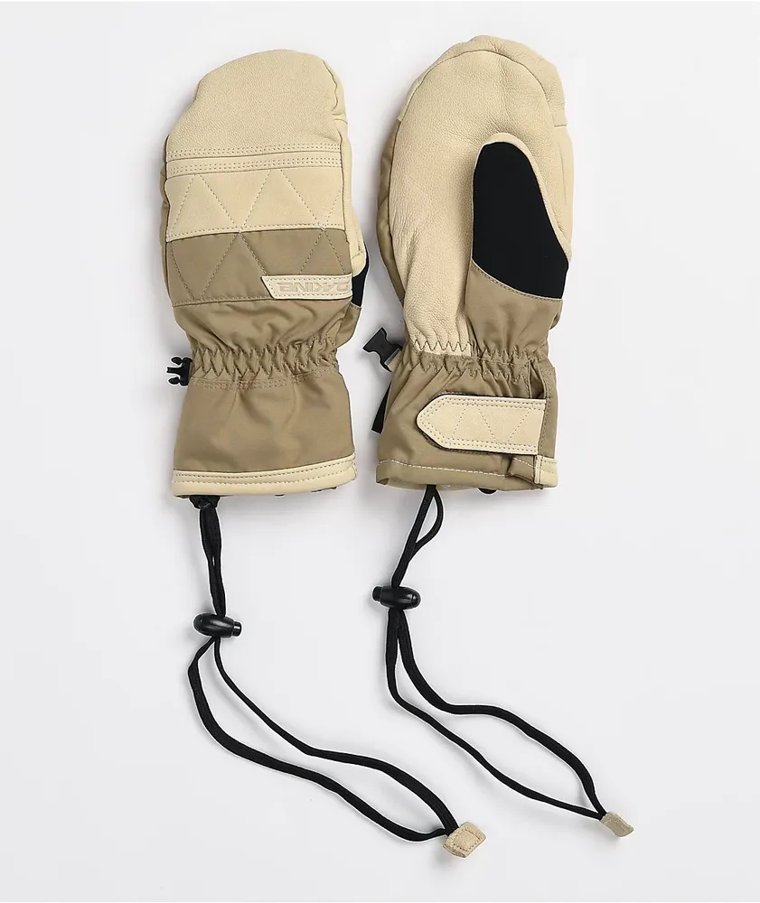 Tan snowboard mittens sale