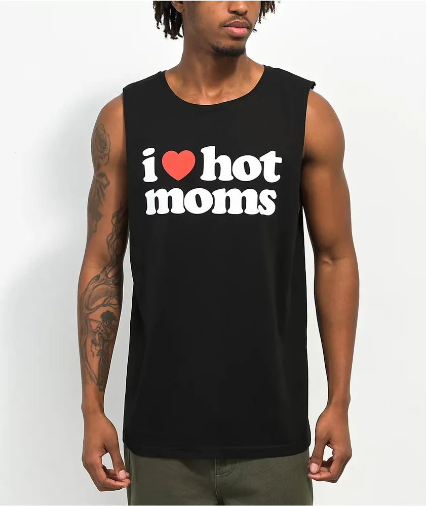 Danny Duncan I Heart Hot Moms Black Tank Top Hamilton Place