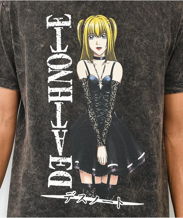 Neon Riot Death Note Misa Black Wash T-Shirt | Hamilton Place