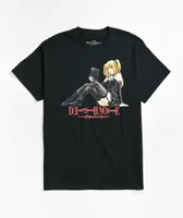 misa Neon Riot Death Note Misa Book Black T-Shirt | Arden Fair