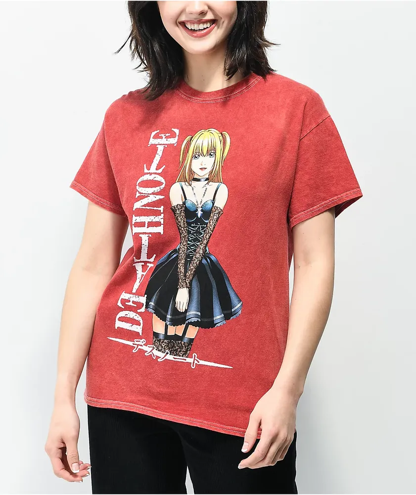Desert Dreamer Death Note Misa Washed Red T Shirt Pueblo Mall