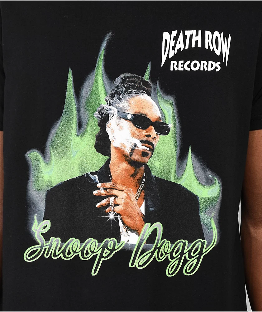 Death Row Flame Snoop Black T-Shirt at CoolSprings Galleria in