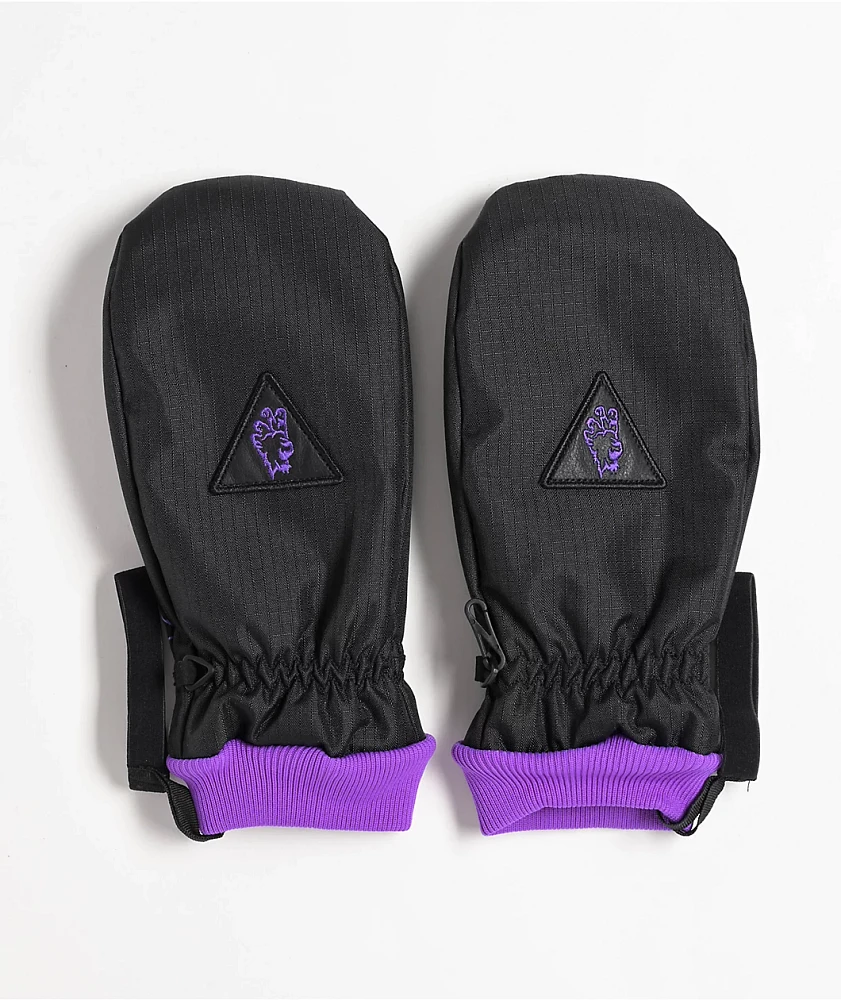 Deathgrip Ghoul Decon Black Snowboard Mittens | MainPlace Mall