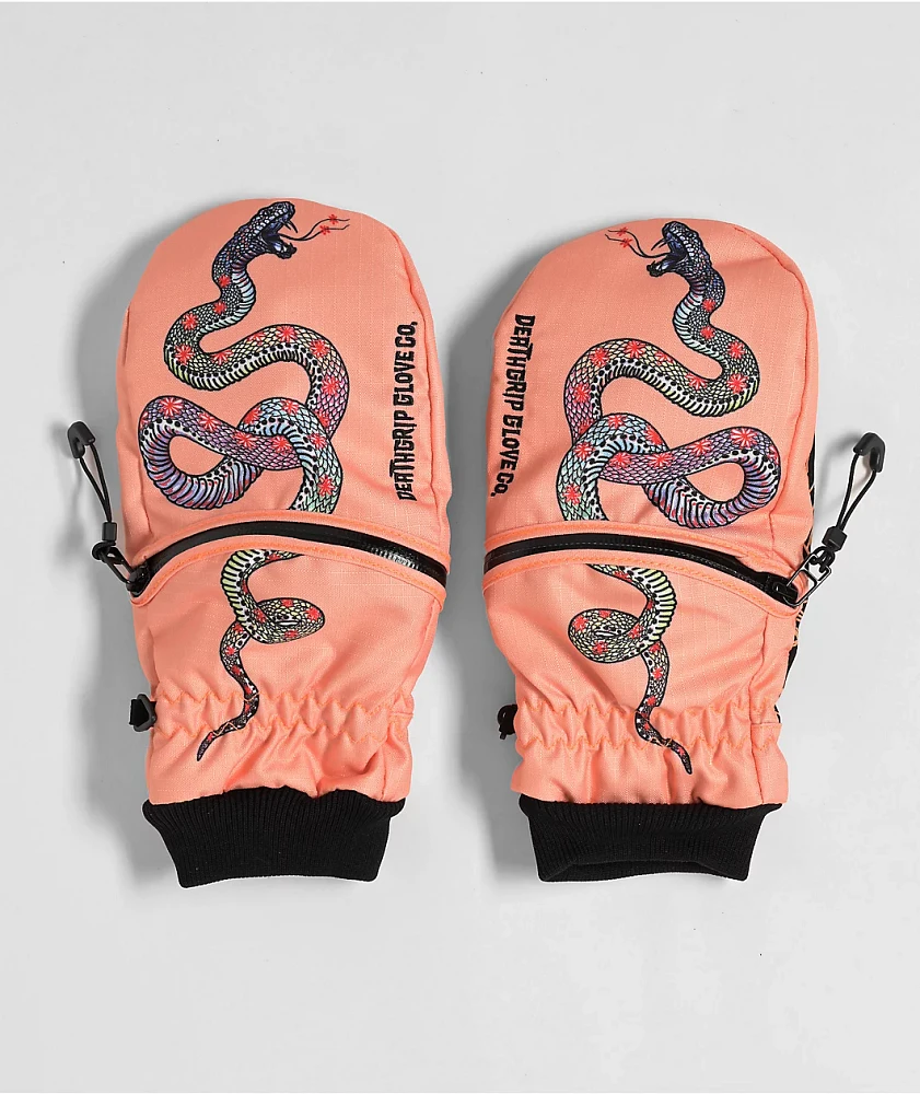 Deathgrip x Melodie Perrault Ghoul Snowboard Mittens at Foxvalley
