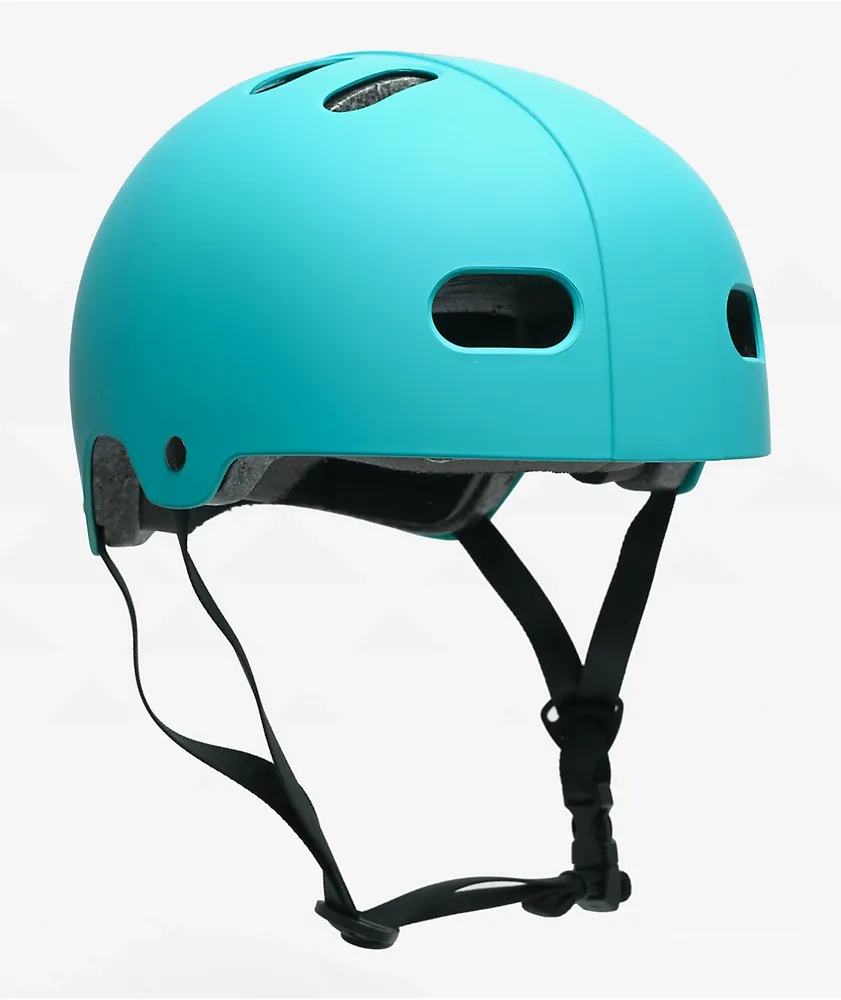 Blue top skateboard helmet