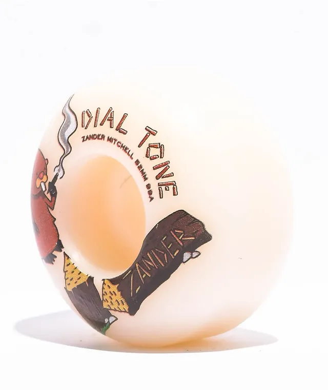 Dial Tone Mitchell 52mm 99a White Skateboard Wheels