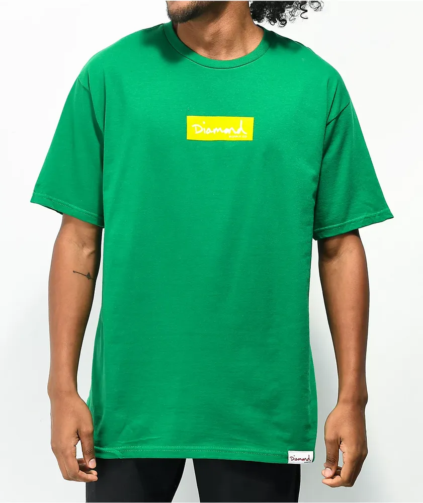 Supreme diamond tee sales yellow