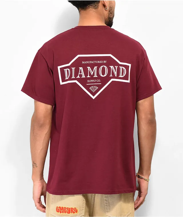 Maroon diamond supply shirt best sale