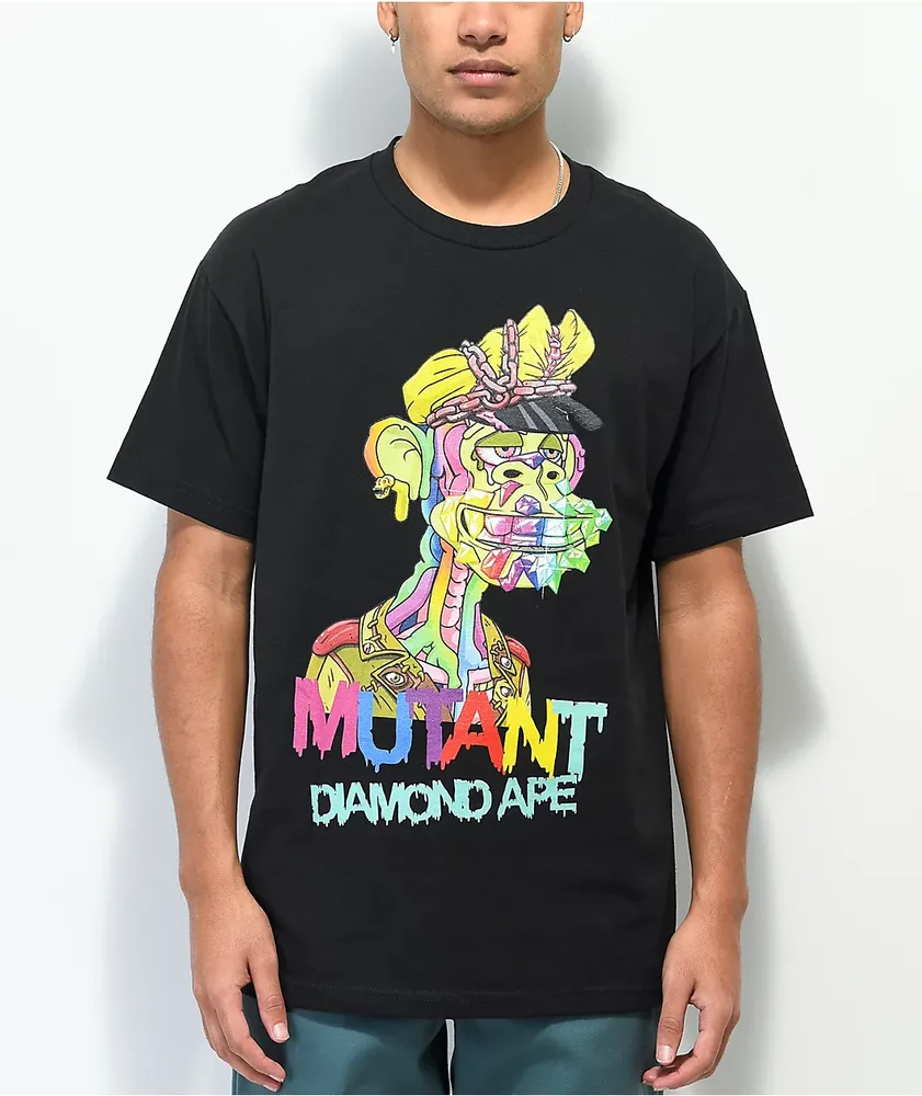 Diamond Supply Co. x Ape Mutant Biker Ape Black T Shirt