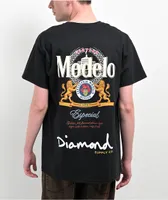 Diamond Supply Co. x Modelo Especial Black T-Shirt at