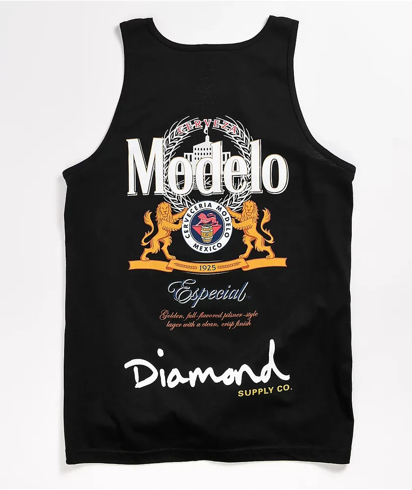 Diamond Supply Co. x Modelo Especial Black Tank Top CoolSprings