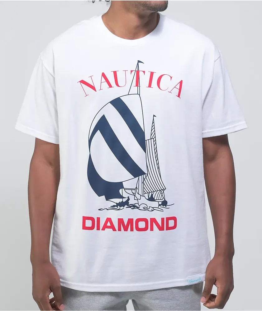 Diamond Supply Co. x Nautica Diamond White T Shirt CoolSprings