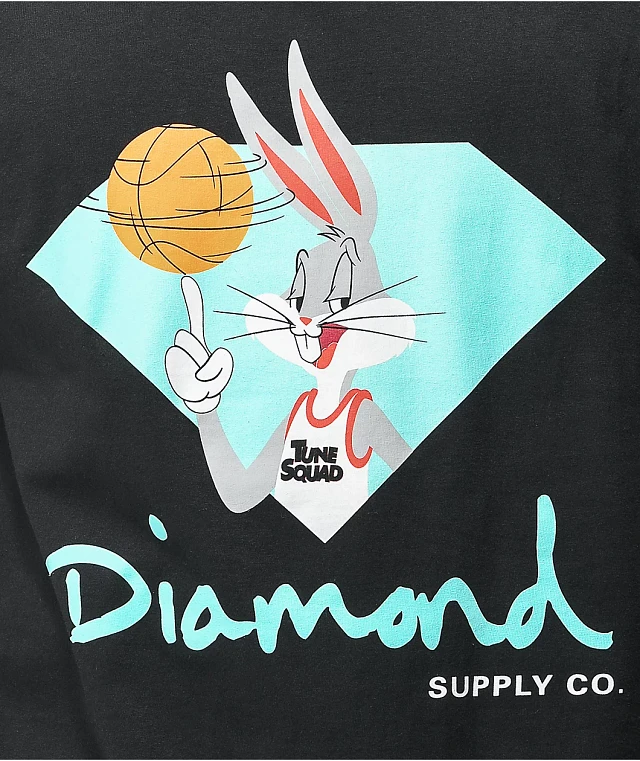 Diamond Supply Co. x Space Jam Bugs Bunny Black T-Shirt