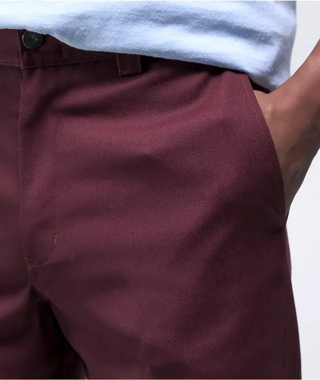 Maroon top dickies shorts