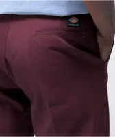 Burgundy dickies shorts discount