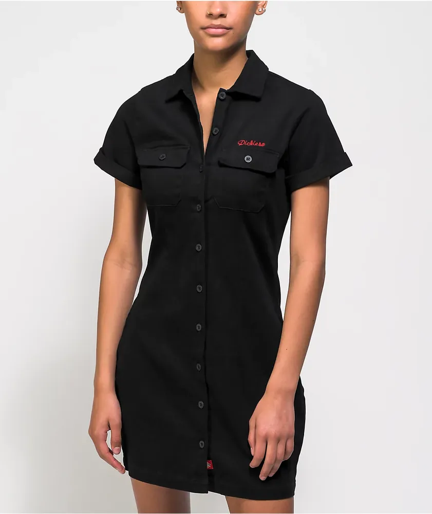 Dickies Cuffed Black Worker Dress at CoolSprings Galleria in