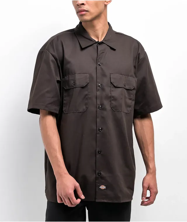 Dickies short sleeve button up deals