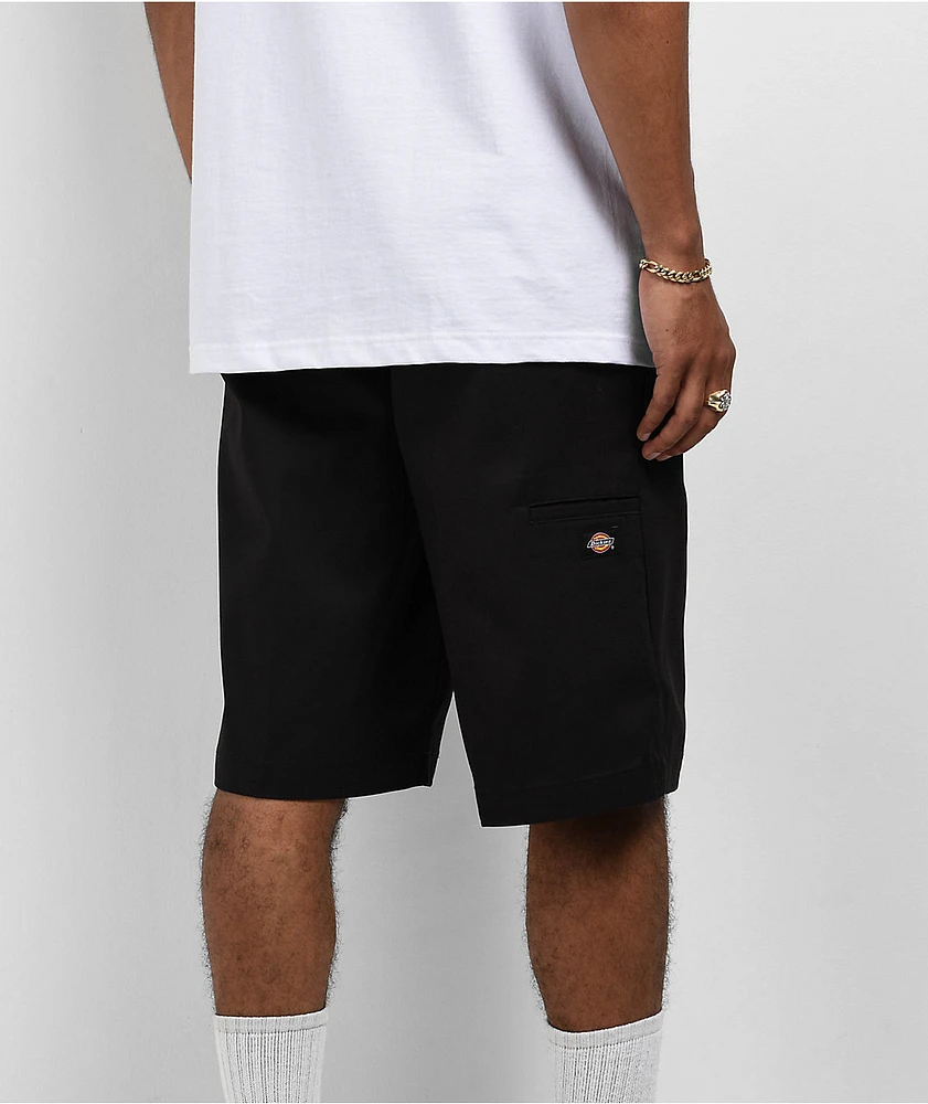 Dickies Flat Front Black Loose Fit Work Shorts at Hamilton Place