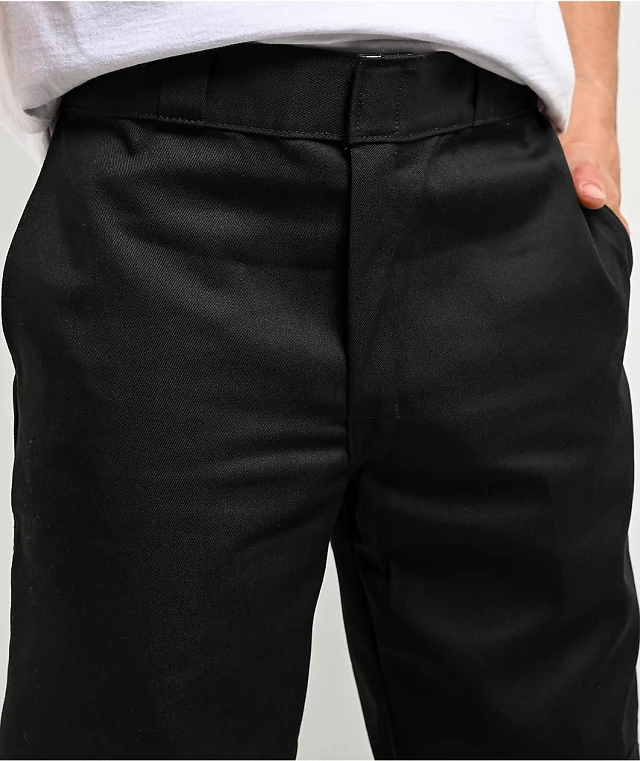 Dickies Loose Fit Black Double Knee Work Pants at