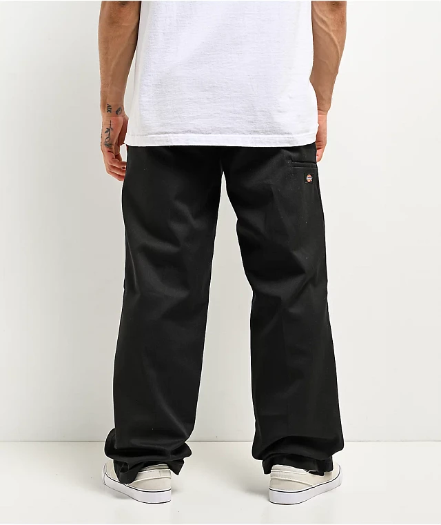 Dickies Loose Fit Black Double Knee Work Pants | CoolSprings