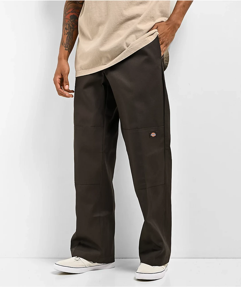 Dickies Loose Fit Brown Double Knee Work Pants at Foxvalley Mall